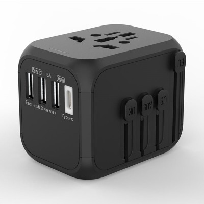 2019 New Universal Travel 4 USB Power Plug Wall Adapter